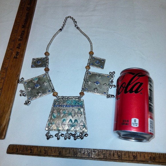 Iris Apfel & Bajalia Silver Multi Pendant Statement Necklace - Picture 2 of 16